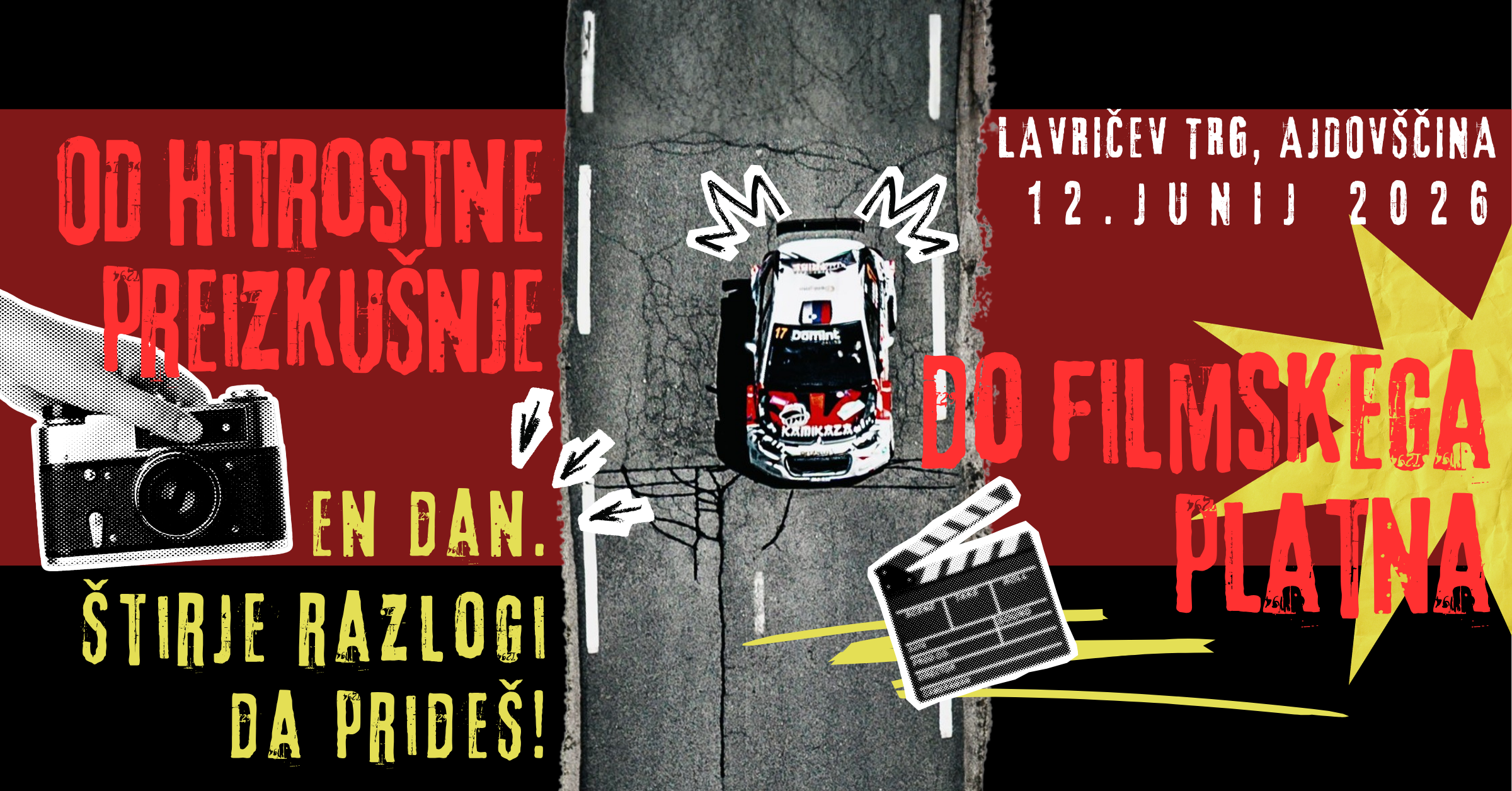 Od hitrostne preizkušnje do filmskega platna
