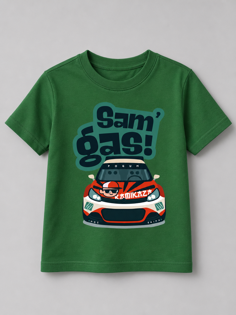 Otroška majica "Sam gas!"