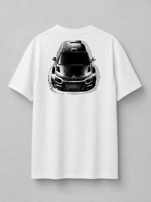 Majica Static noise - Black on white